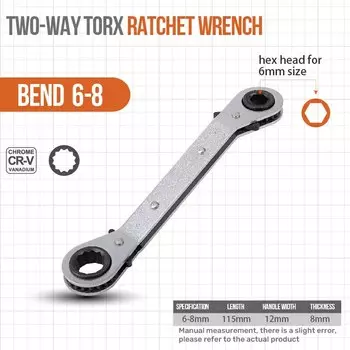 Hi-Spec Комбинированные гаечные ключи 6-22 мм