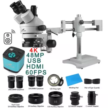 HIGH CLOUD Тринокулярный стереomicроскоп 3.5X 90X 48МП