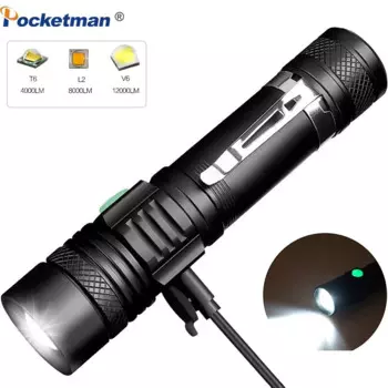 Фонарик POCKETMAN L2/V6 черный