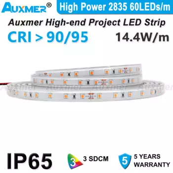 Auxmer светодиодная лента 2835 белый 12В/24В IP65