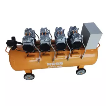 Воздушный насос высокого давления 800 Вт Мощный безмасляный бесшумный портативный воздушный компрессор 7 бар