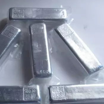 high purity In Block 4N5 Indium Ingot 5g