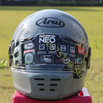 Полнолицевой мотоциклетный шлем RAPIDE NEO из стекловолокна в стиле ретро, защитный мотоциклетный шлем для отдыха и круиза