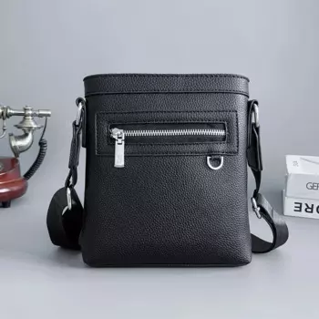 High quality leather men's shoulder bag crossbody bag Business Male Solid Messenger Bag Travel Bag side bag for men сумка мужска