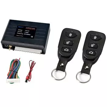 Hippcron Автомобильный дистанционный центральный замок, дверной вход без ключа, автомобильная сигнализация, открытый багажник со световыми вспышками