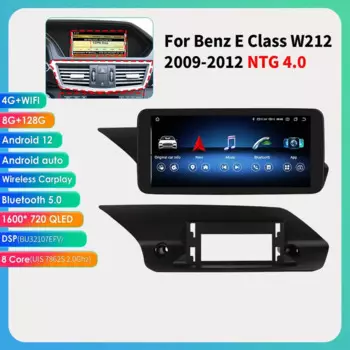 Хиппо 10,25 "мультимедиа Carplay для Mercedes Benz E-Class W212 E200 E230 E260 E300 S212 2009-2012 NTG 4,0 Android QLED экран 4G