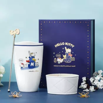 Хит продаж, китайская чашка для воды Sanrios Hellokitty, кофейная чашка, кружка, Высококачественная подарочная коробка на заказ, подарок для пары, праздничный подарок, офисный чайный набор