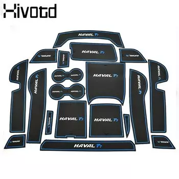 Hivotd для Haval F7 F7X 2023 2024, внутренний нескользящий коврик, дверная канавка, резиновая подушка для ворот, украшение для чашки, автомобильные аксессуары