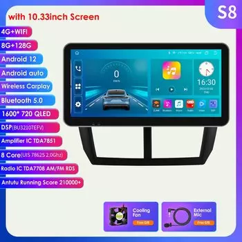 Hizpo 10,33 "Android Wireless Carplay для Subaru Forester 3 SH Impreza GH GE 2008-2014 Автомобильный радиоприемник Мультимедийный плеер 2din Стерео