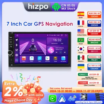 Hizpo 2 Din автомобильный радиоприемник 7 дюймов авторадио мультимедийный плеер 2din сенсорный экран авто аудио стерео MP5 Bluetooth USB для Nissan Toyota VW
