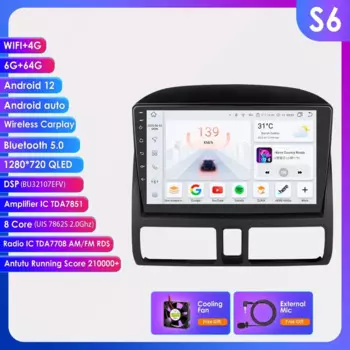 Hizpo 2din Android Auto Радио для Honda CR-V 2 CRV 2002-2006 Автомобильный мультимедийный 7862 Видеоплеер Carplay GPS 2 Din Стерео головное устройство