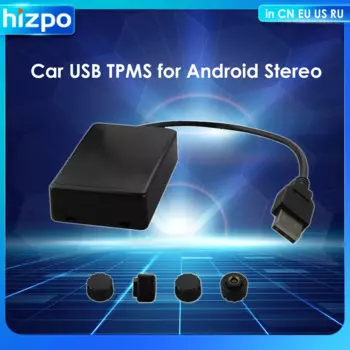 Hizpo бренд Встроенный и внешний USB TPMS подходит для Android автомобильное радио навигация мультимедийные плееры Беспроводная интеллектуальная TPMS