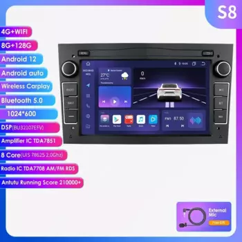 Hizpo Carplay для Opel Astra H Vectra C Antara Zafira Corsa Android Автомобильный радиоприемник Мультимедийный плеер GPS Bluetooth DSP RDS SWC