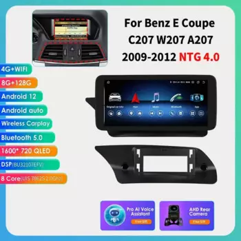 Hizpo Wireless Carplay Android для Mercedes Benz E-Class 2-дверный C207 W207 A207 2009-2012 NTG 4.0 Автомобильный радиоприемник Мультимедийный плеер DSP