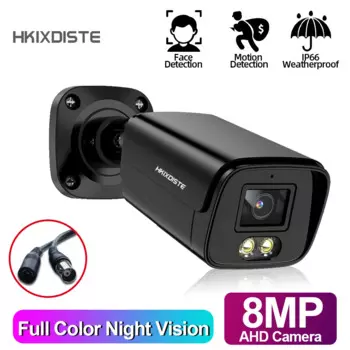 HKIXDISTE AHD камера видеонаблюдения 8MP домашняя уличная полноцветная аналоговая камера ночного видения видеорегистратор BNC XMEYE Cam