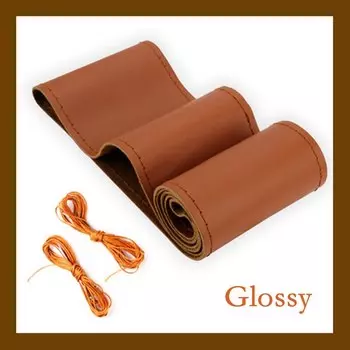 HKOADE автомобильный чехол на руль DIY искусственная кожа плетеная универсальная 38 см с иглой и нитью автоаксессуары