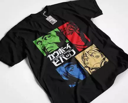 Хлопковая аниме рубашка Cowboy Bebop