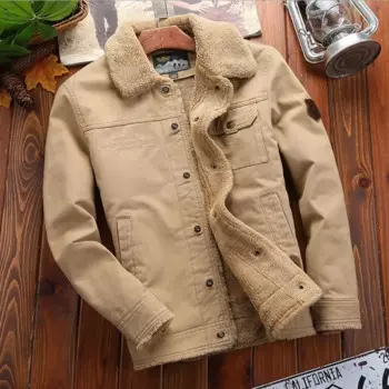 Хлопковая зимняя мужская куртка на 2021 флисовой подкладке, утепленная мужская парка, пальто, Повседневная парка из ягненка, Мужская трендовая куртка, ветрозащитная w2161