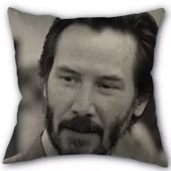 Хлопково-льняной чехол для подушки xxihlive с принтом Киану Ривз