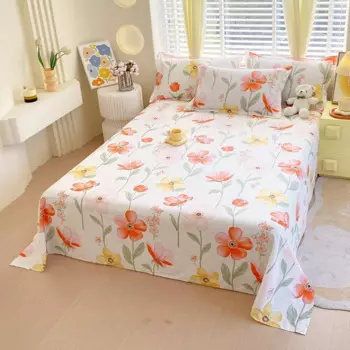 Хлопковое прямоугольное постельное белье, комплект из 3 предметов с наволочкой, постельное белье большого размера, Комплект постельного белья