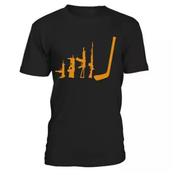 Хлопковые мужские футболки с логотипами для хоккея