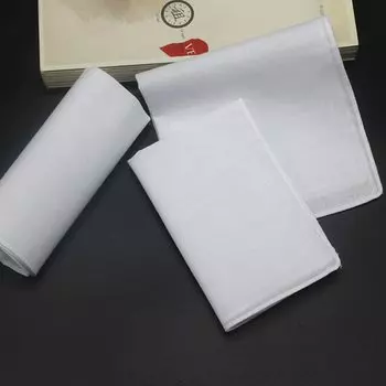 Хлопковые носовые платки SHSEJA белые 5 шт.