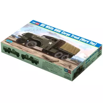 Hobbyboss 83801, масштаб 1/35, США, белый 666, грузовой грузовой автомобиль с жестким верхом, грузовик, автомобиль, хобби, ремесло, игрушка, пластиковая модель, строительный комплект