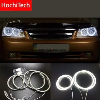 HochiTech для Chevrolet Lacetti Optra Nubira 2002-2008 ультра яркий SMD белый фотоэлемент, глаза ангела лм, комплект колец дневного света