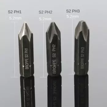 HOEN 3 шт. 8 мм Hex тяжелых воздействия удара Отвертка Крест Phillips Электрический магнитный Набор битов для отверток для ослабить винты