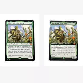 Holo 18 (OTJ) TCG Волшебные карты Игра высшего качества Прокси Игральные карты Bristly Bill, Spine Sower Настольная игра Коллекционные карты Прокси