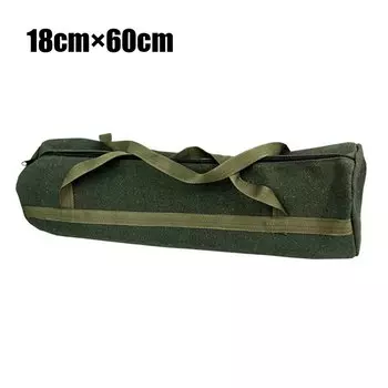 Холщовая сумка для инструментов OEMG черная и зеленая