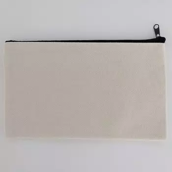 Холщовая сумка-карандаш черного/бежевого цвета