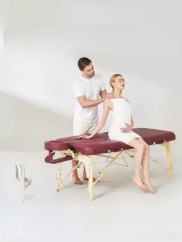 Домашняя массажная кровать, косметическая кровать из цельного дерева, кровать для беременных с отверстием на груди, кровать для беременных, массаж тела, раскладная кровать