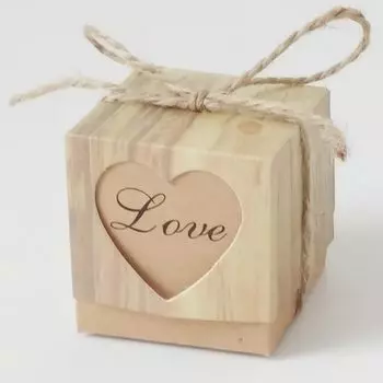 HOMEGRACE Крафтовые сердечные коробки для конфет