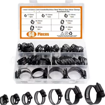 Хомуты червячного редуктора из нержавеющей стали 6-38 мм