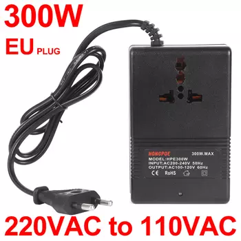 HONGPOE Преобразователь напряжения 220В/240В в 110В/120В