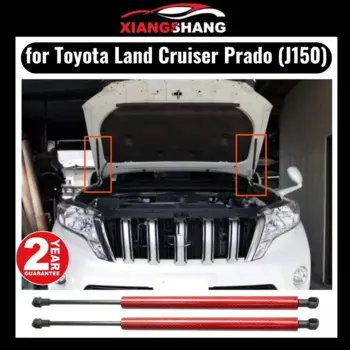 Амортизатор капота для Toyota Landcruiser Prado 150 серии Land Cruiser 2009-2013, 520 мм, подъемная опора газовой стойки, модификация переднего капота