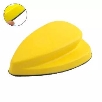 Треугольный держатель для шлифовального диска с крючком и петлей, подложка из наждачной бумаги, полировальный диск, шлифовальный блок из пенополиуретана для полировки деталей