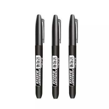 Hopk перманентные маркеры для рисования 3 шт., черные, синие, красные