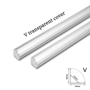 HOSDALY RS-001 Алюминиевый профиль для светодиодной ленты 50 см