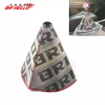 Холщовая Универсальная Ручка рычага переключения передач в стиле JDM для невесты, чехол для багажника, красная, черная гоночная ручка переключения, воротники