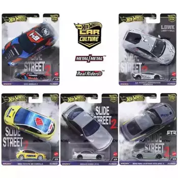 Hot Wheels Premium Slide Street 1/64 Hoteelws миниатюрный автомобиль toyota hotweheel игрушка для мальчика модель автомобиля Hotwheels тележка FPY86 H