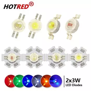 HotRed 2*3W двухцветные светодиодные лампочки