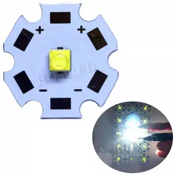 HotRed 5W XTE LED Эмиттеры, теплый/холодный белый/ярко-синий