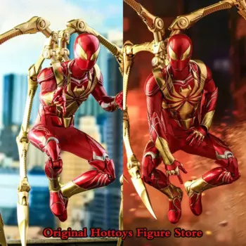 HOTTOYS HT VGM38 1/6 игра солдат издание Человек-паук стальной армированный костюм полный комплект 12-дюймовая экшн-фигурка модель подарки коллекция