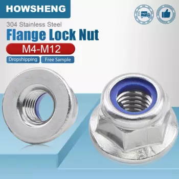 HOWSHENG шестигранные фланцевые гайки из нержавеющей стали