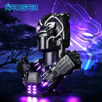 Hprosper 5V Светодиодный светильник для 76215 Marvel Black Panther декоративная лампа с батарейным отсеком (конструкторы Lego в комплект не входят)