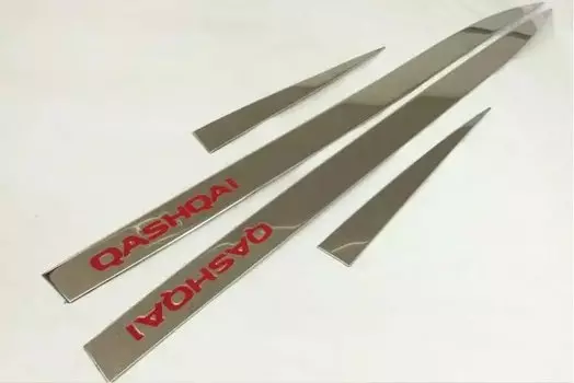 ХРОМИРОВАННАЯ НАКЛАДКА ДЛЯ БЛОКНОЙ ДВЕРИ, АКСЕССУАРЫ ДЛЯ Nissan Qashqai j11 2016 2017 2018 2019