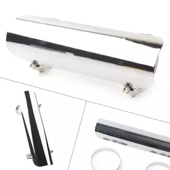 Хромированная алюминиевая труба глушителя, теплозащитный экран, защитная крышка для мотоцикла Harley