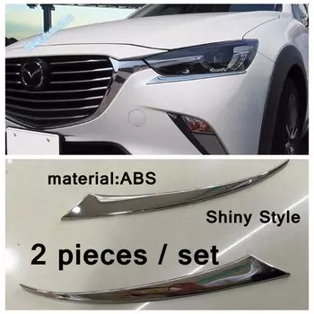 Хромированная автоматическая передняя противотуманная фара/фара, веки, ресницы/крышка зеркала заднего вида, аксессуары для Mazda CX-3 CX3 2015-2021